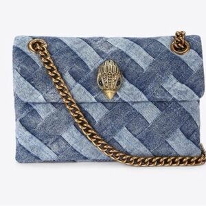 Kurt Geiger London Mini Kensington Denim Crossbody Bag